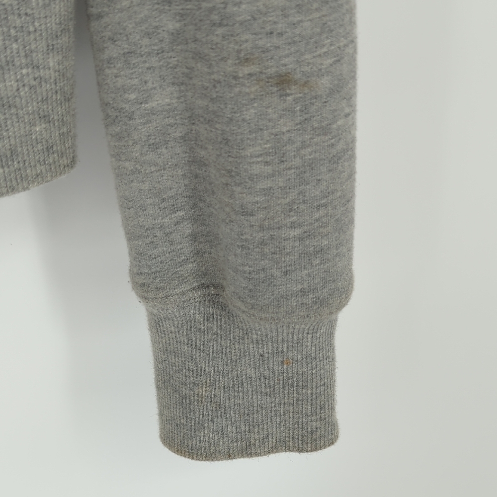 01121 Norma Kamali Full Zip Hoodie Sweatshirt Gray Size Large athletic sporty - Picture 7 of 10